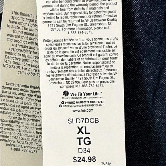 Perfect dark Blue denim Jean shirt,NWT! Vintage ,Yellowstone,cotton XL PTP 22.5” - Picture 12 of 15